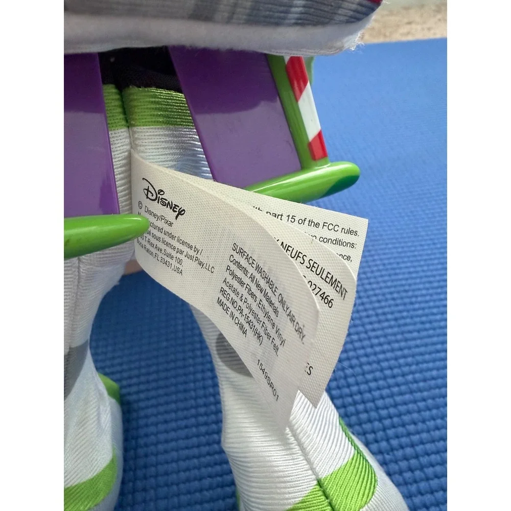Disney Toy Story Buzz Lightyear Plush Electronic Talking Toy 12 Inch Wings